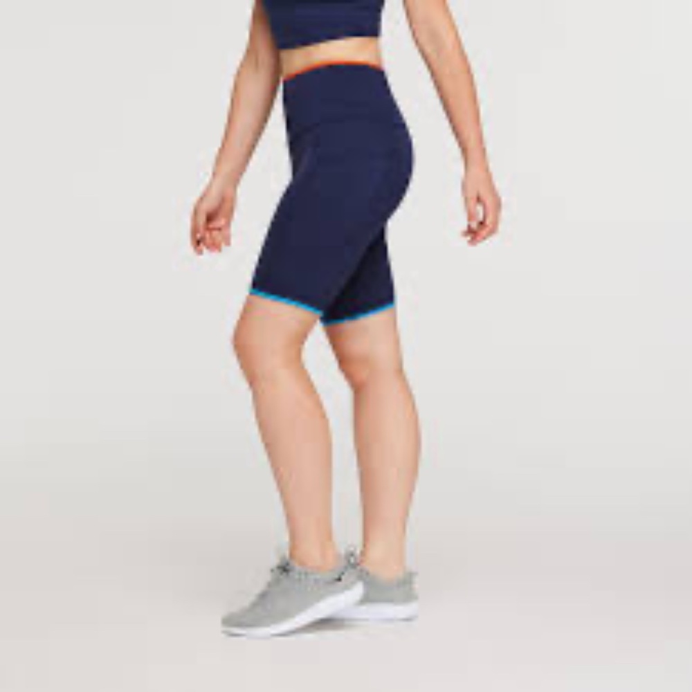 NWT COTOPAXI Mari Short Biker Spandex Running Women’s XS Navy/Red/Blue